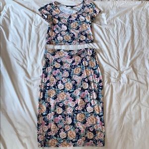 Floral two piece set